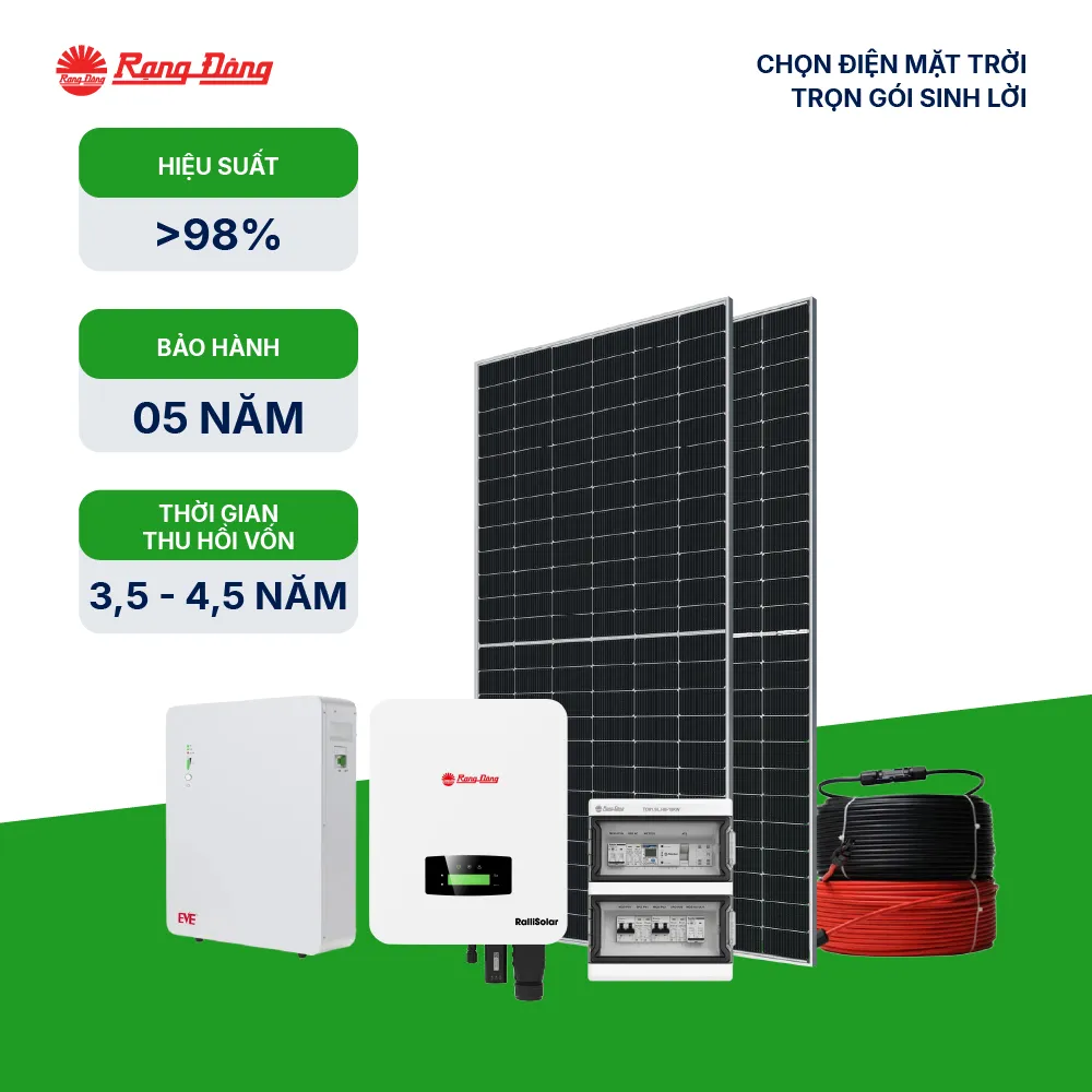 Hệ thống Hybrid 1 pha 5kWp