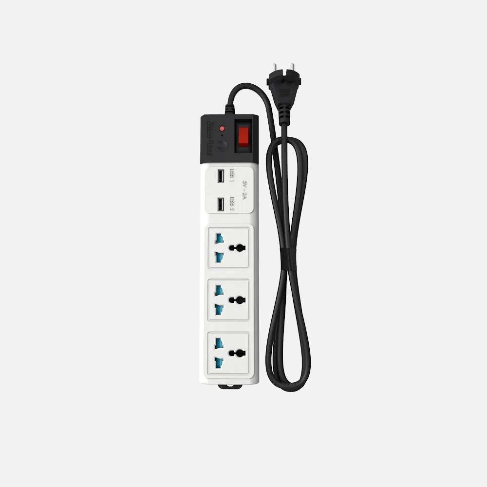 Ổ cắm điện kéo dài đa năng chống giật OC04 3m 3 ổ cắm tích hợp ổ USB