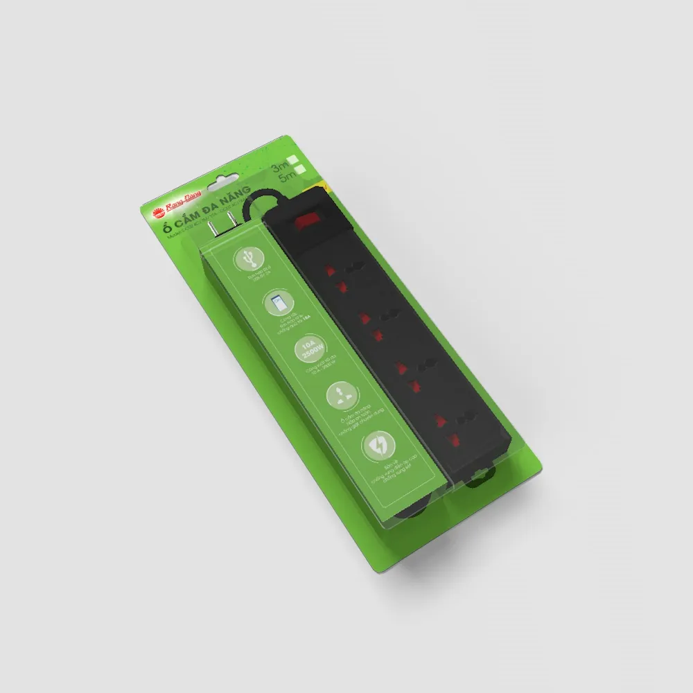 Ổ cắm điện kéo dài đa năng OC02 5m 4 ổ cắm thumb 2