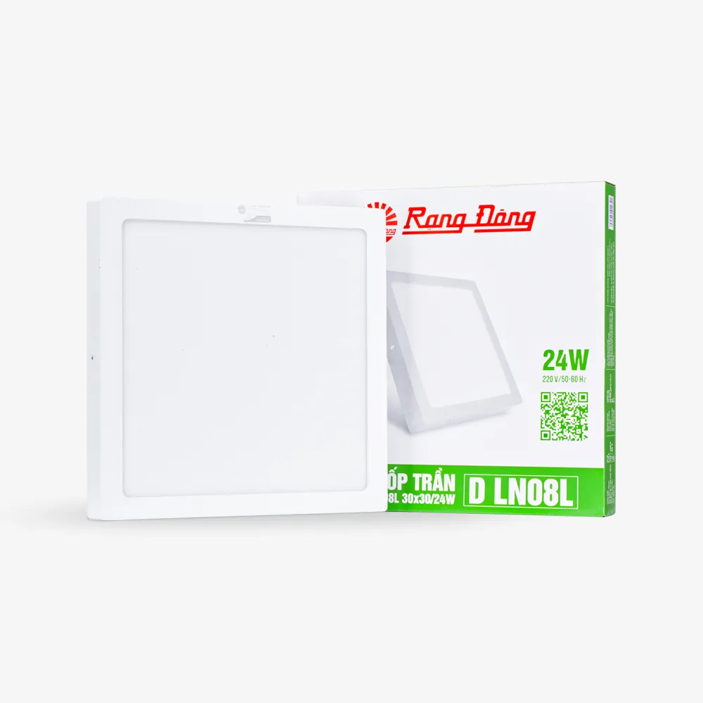Đèn LED ốp trần vuông LN08 đế nhôm 300x300/24W thumb 2