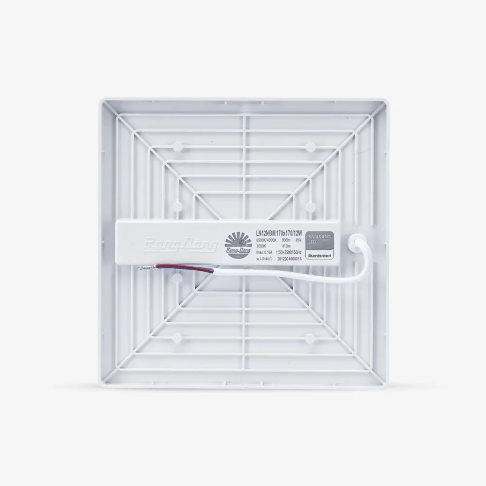Đèn LED ốp trần vuông đổi màu LN12N đế nhựa 170x170/12W thumb 4