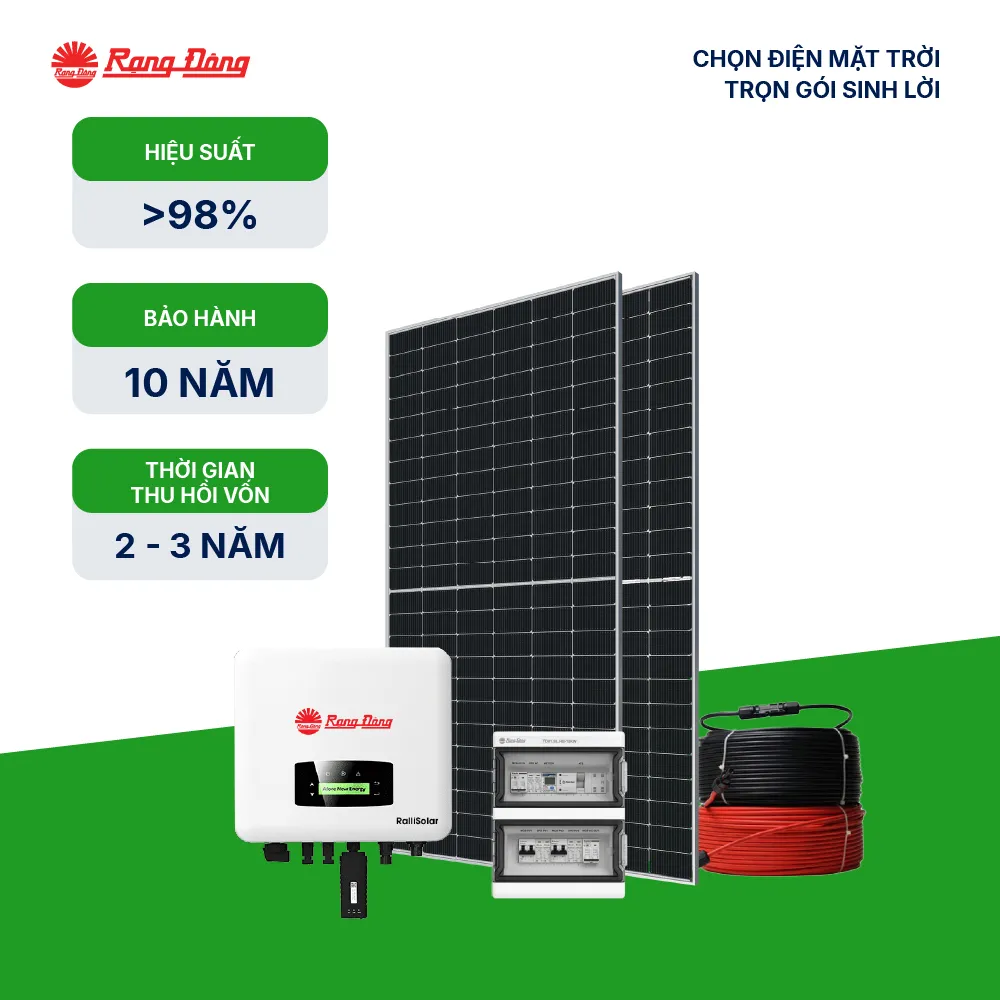Hệ thống hoà lưới 1 pha 5kWp