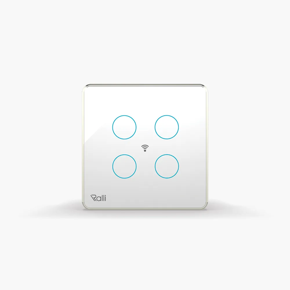 Công tắc cảm ứng thông minh wifi vuông 4 nút bấm thumb 1