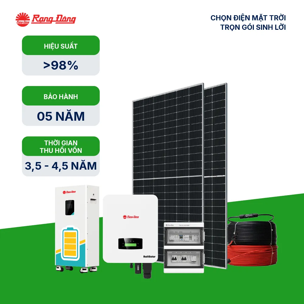 Hệ thống Hybrid 1 pha 7kWp