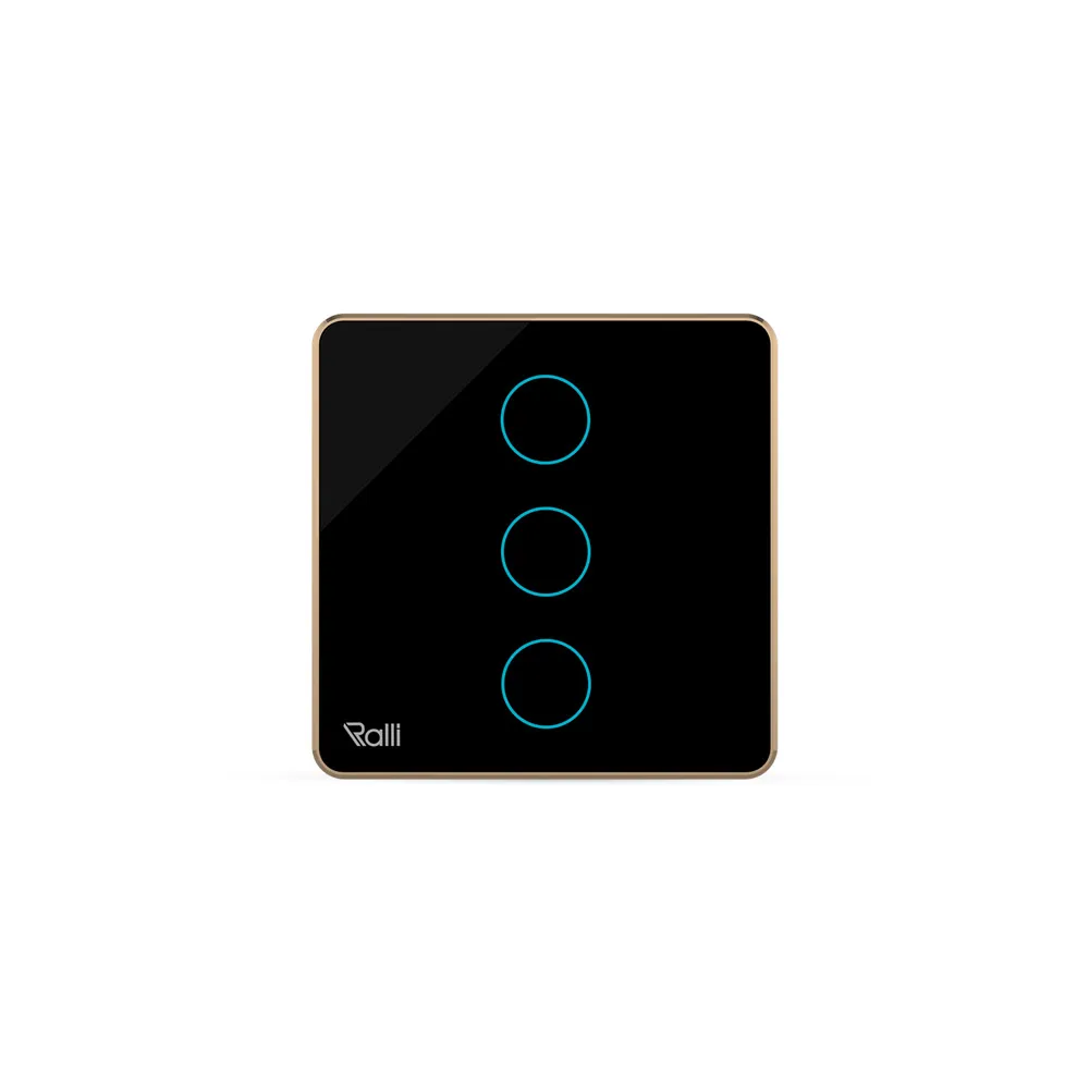 Công tắc cảm ứng thông minh bluetooth vuông 3 nút bấm