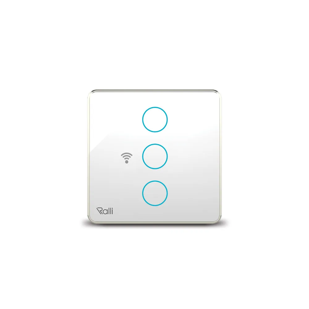 Công tắc cảm ứng thông minh wifi vuông 3 nút bấm thumb 1
