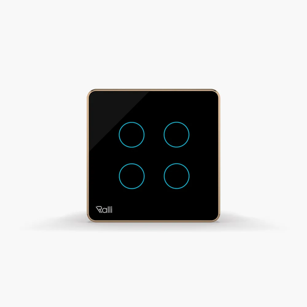 Công tắc cảm ứng thông minh bluetooth vuông 4 nút bấm