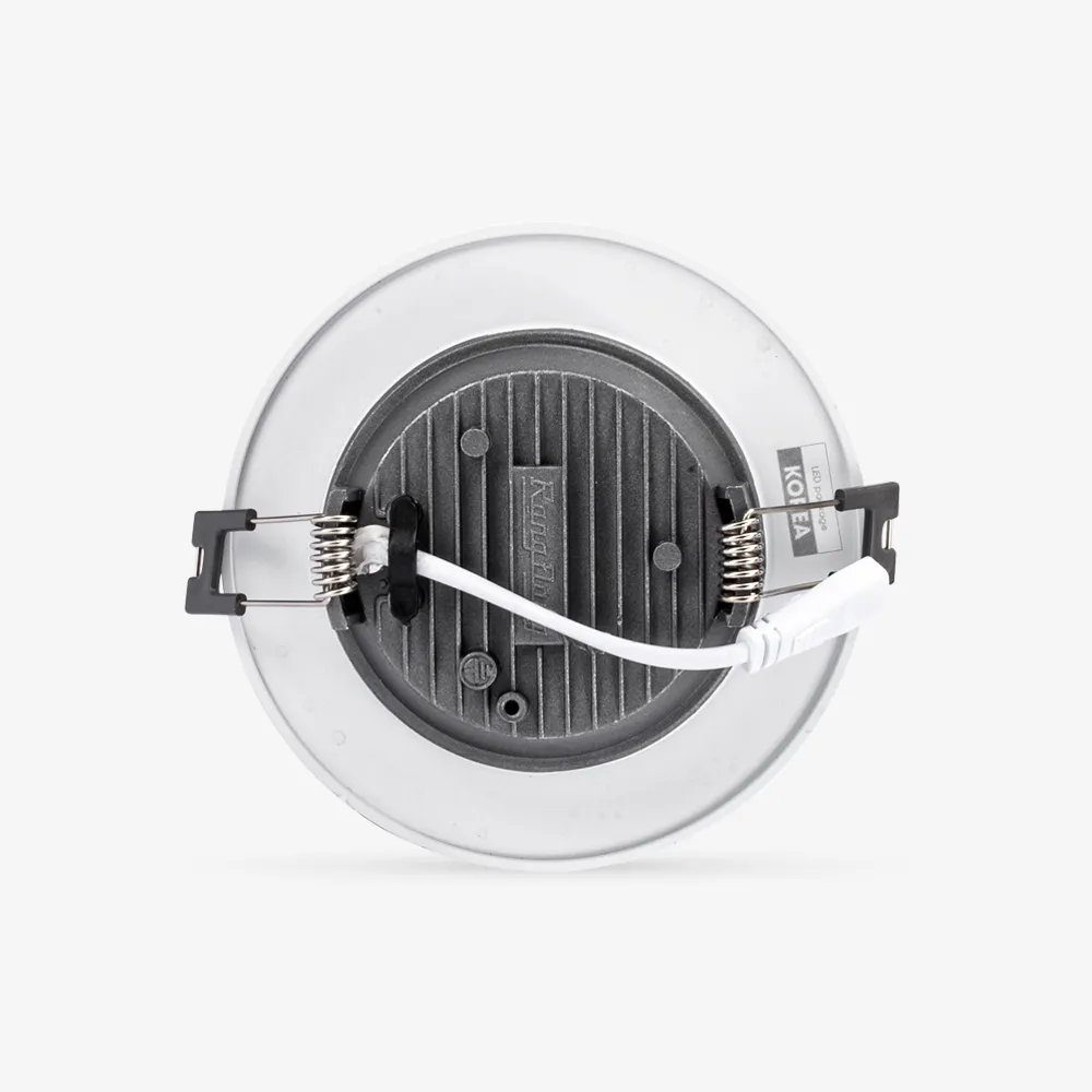 Đèn LED âm trần Downlight AT10 90/8W 6500K viền bạc thumb 4