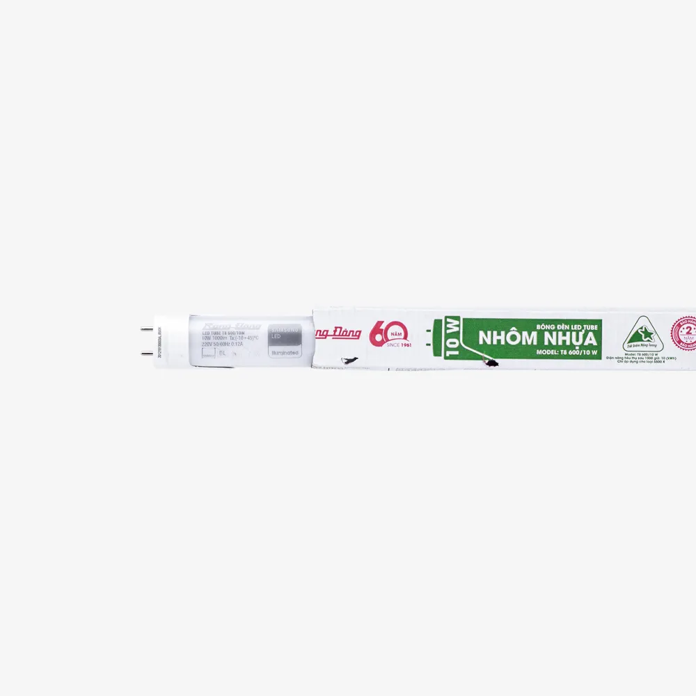 Bóng đèn LED tuýp nhôm nhựa T8 600/10W thumb 1