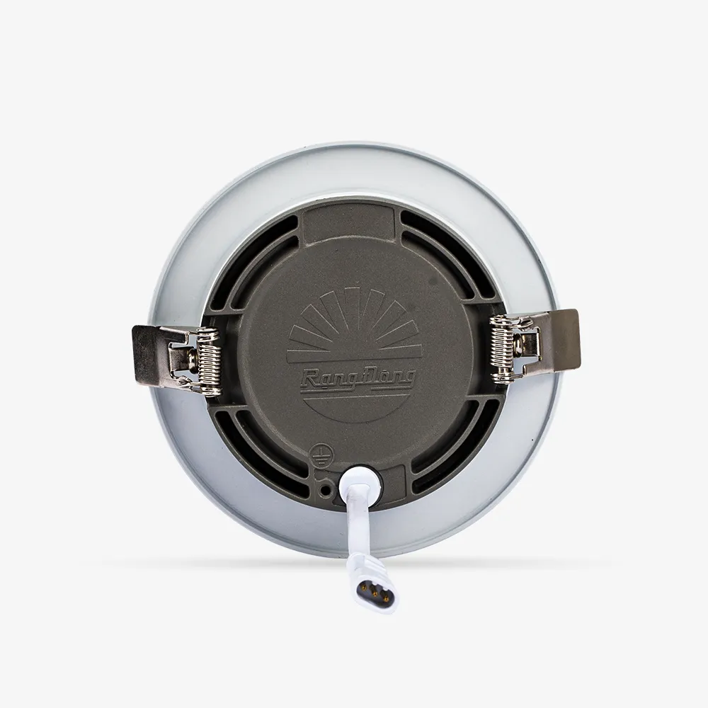 Đèn LED âm trần Downlight đổi màu AT20 viền vàng 90/10W thumb 2