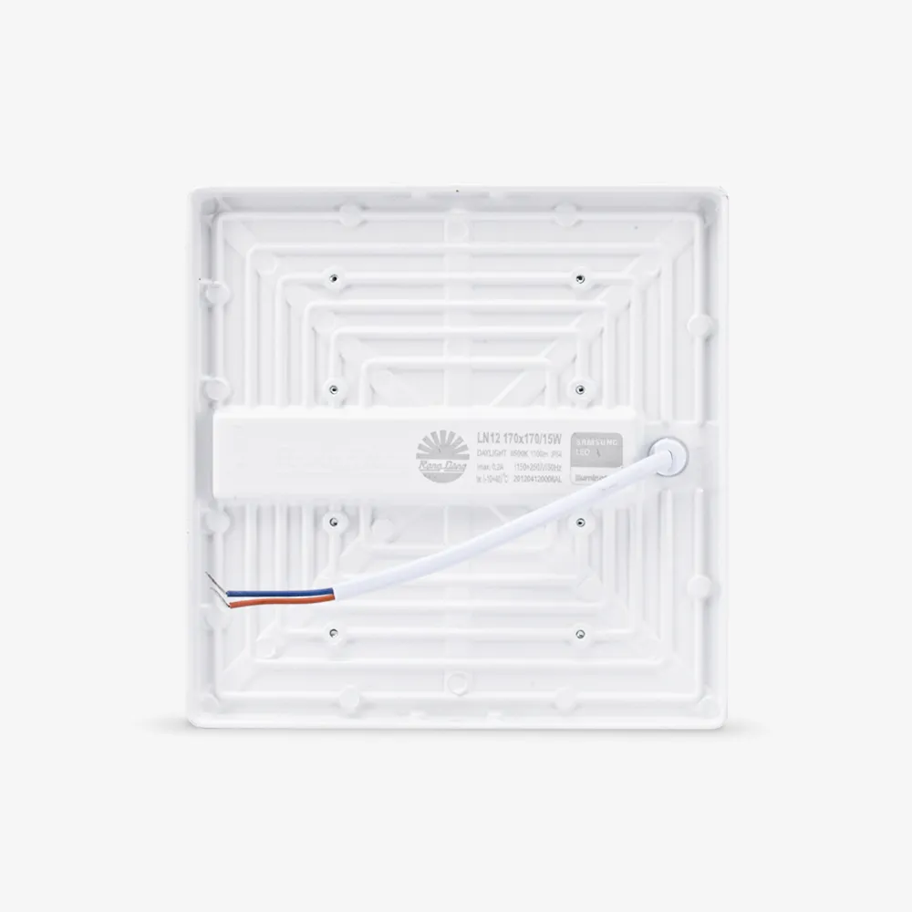 Đèn LED ốp trần vuông LN12 đế nhôm 170x170/15W thumb 5
