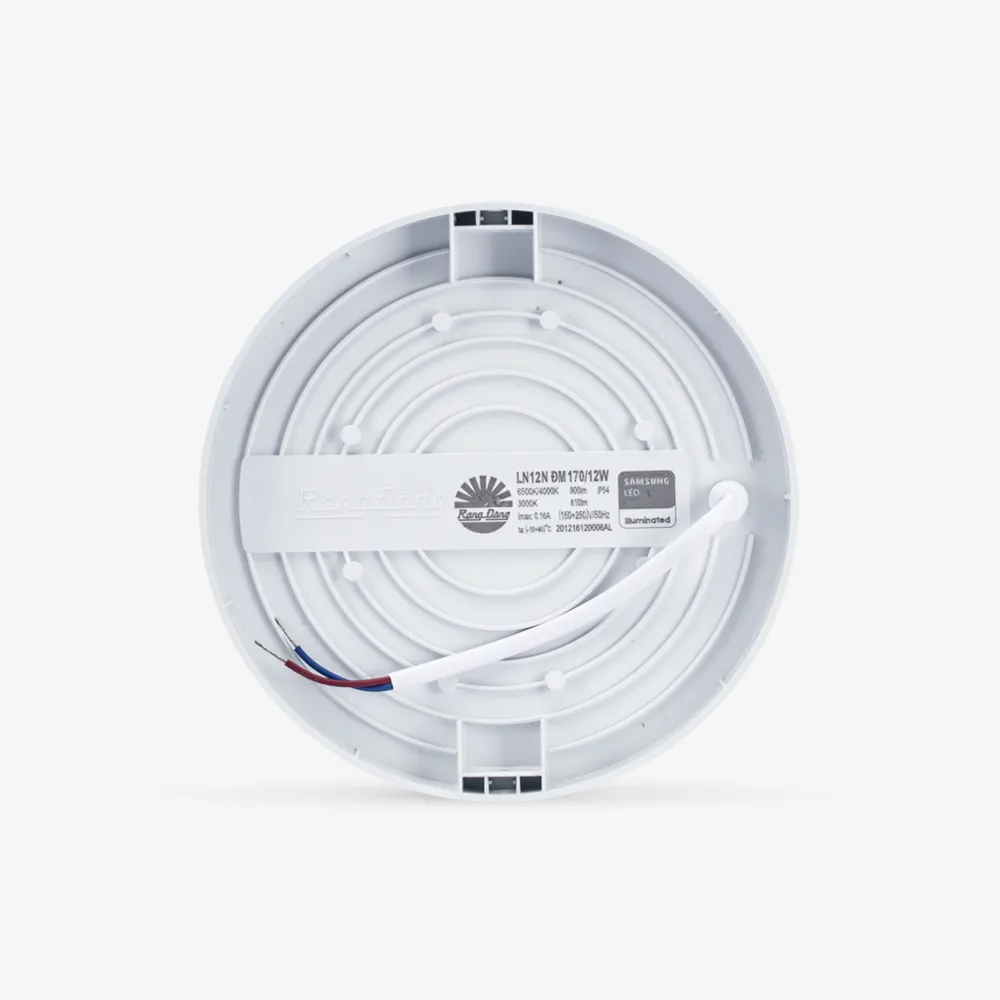 Đèn LED ốp trần tròn LN12N đế nhựa 170/12W thumb 4