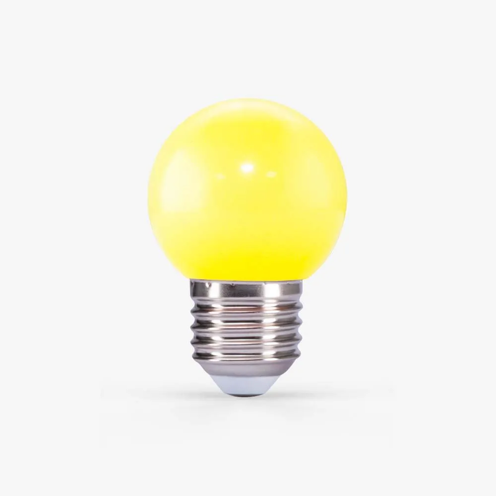 Bóng đèn LED bulb trang trí tròn A45 vàng 1W