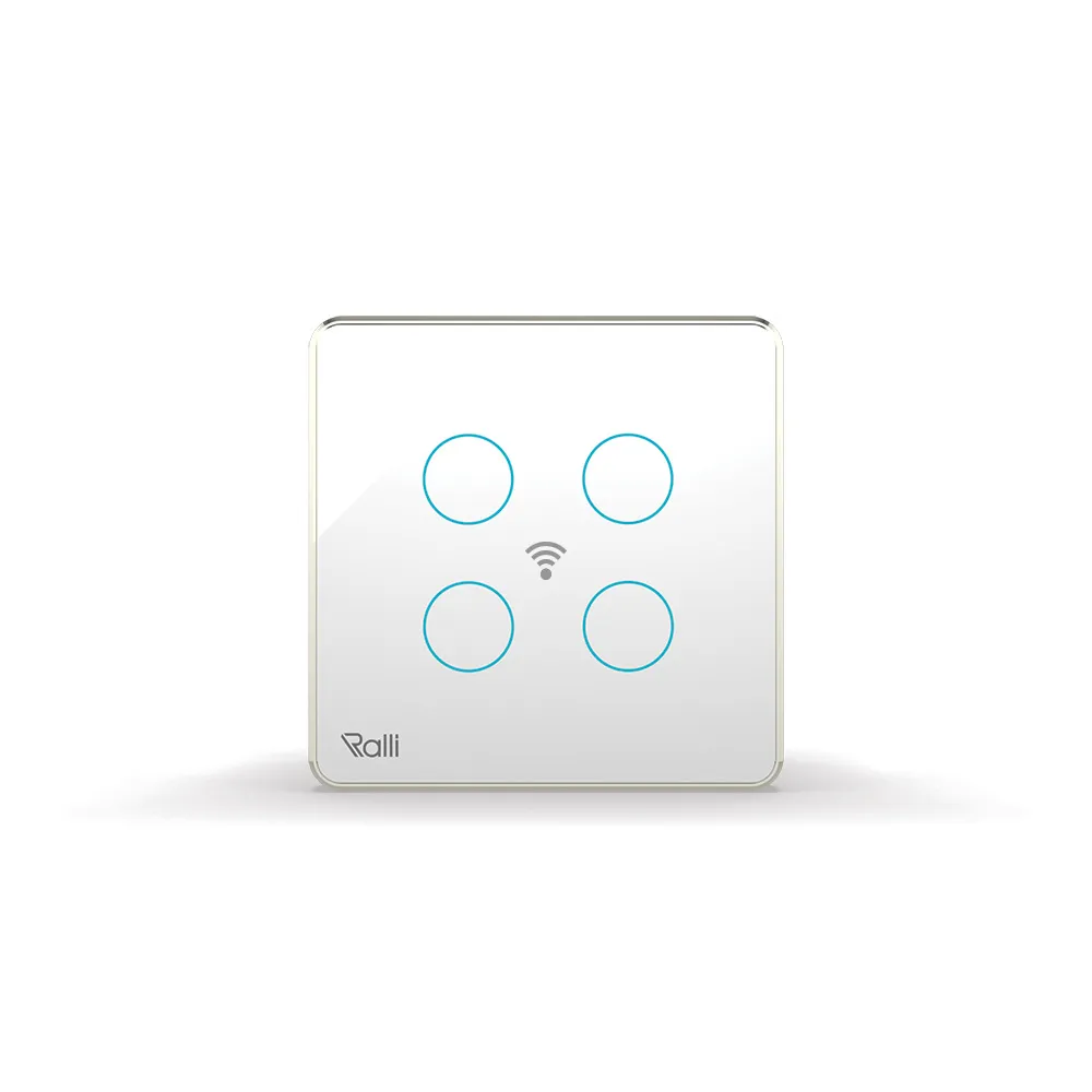 Công tắc cảm ứng thông minh wifi vuông 4 nút bấm thumb 1