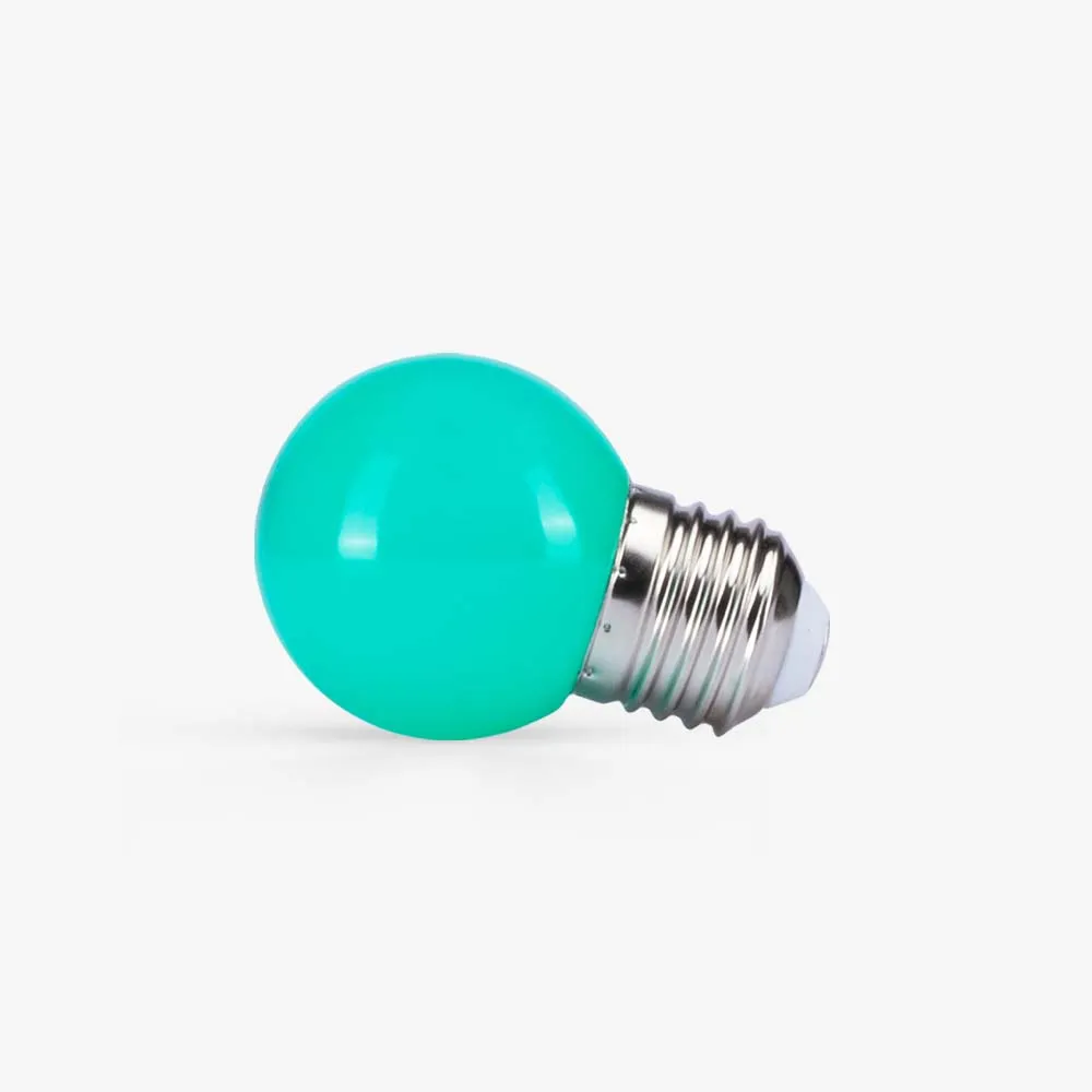 Bóng đèn LED bulb trang trí tròn A45 xanh lá 1W thumb 2