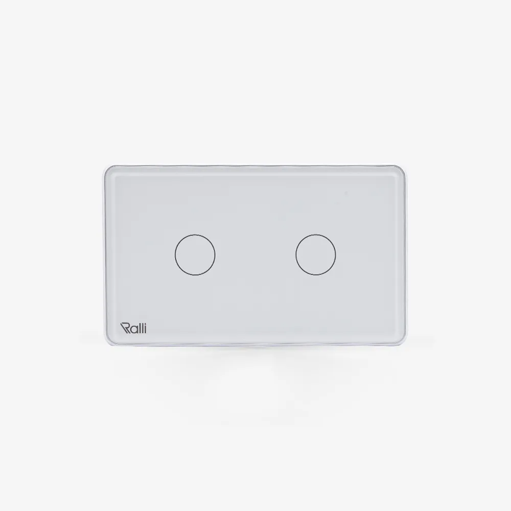 Công tắc cảm ứng thông minh bluetooth chữ nhật 2 nút bấm