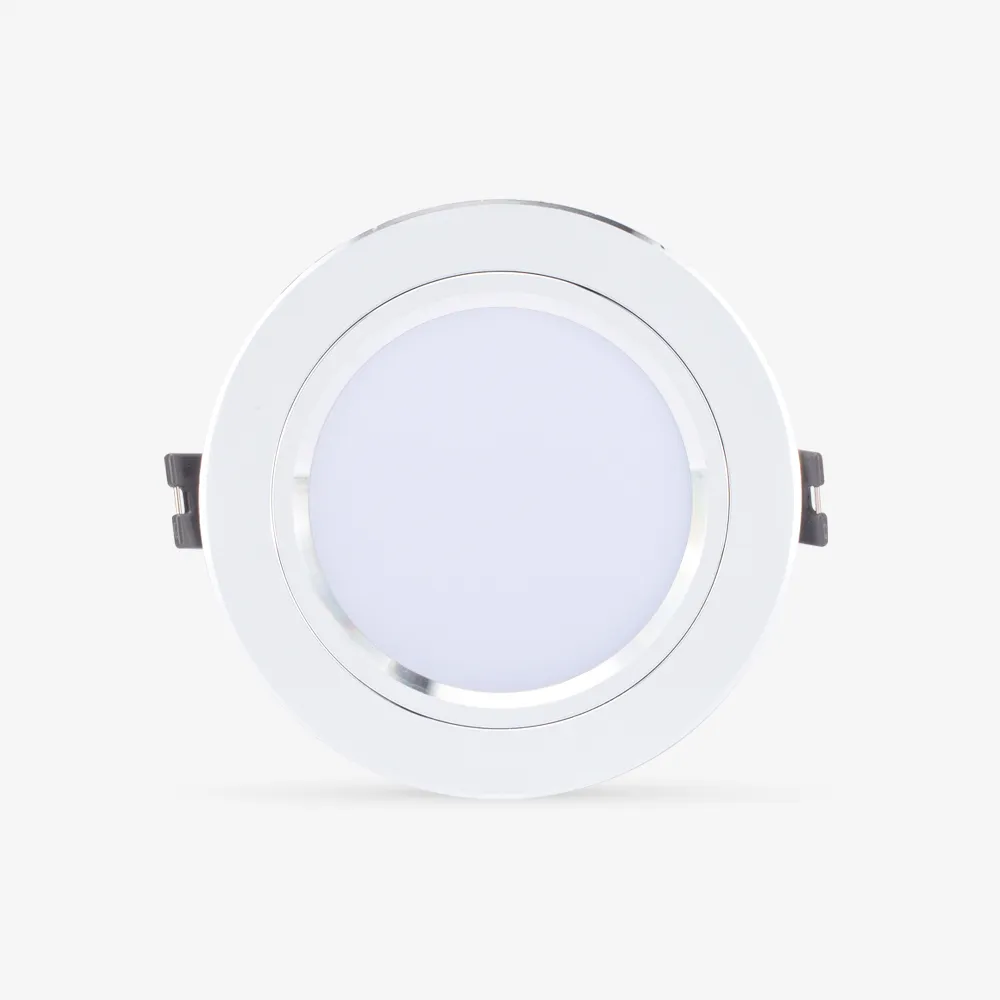 Đèn LED âm trần Downlight AT10 viền bạc 90/10W