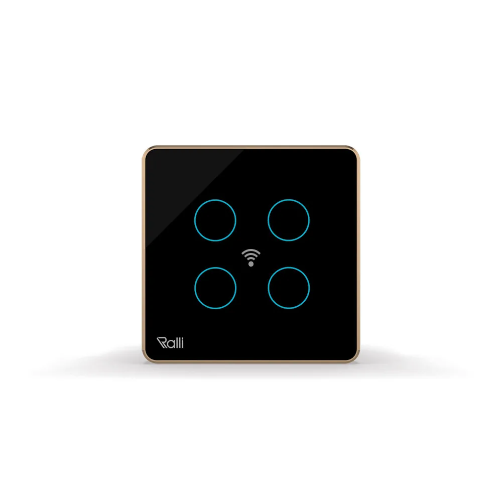 Công tắc cảm ứng thông minh wifi vuông 4 nút bấm