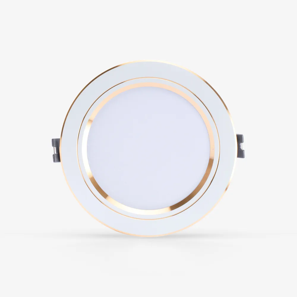 Đèn LED âm trần Downlight AT10 110/10W 3000K viền vàng