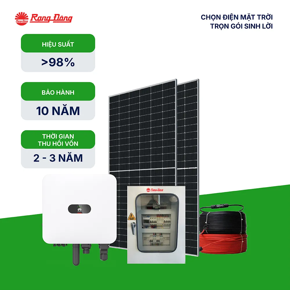 Hệ thống hoà lưới 3 pha 15.5kWp-H
