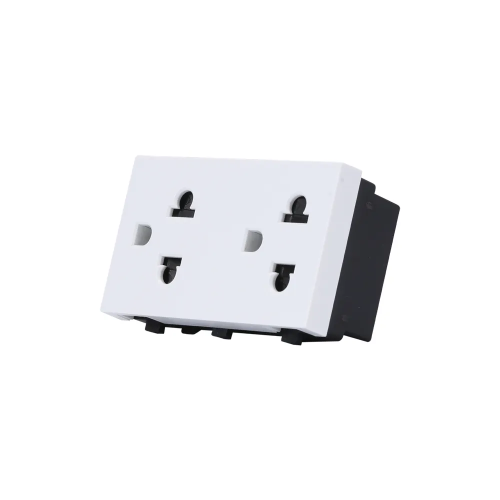 Hạt ổ cắm điện âm tường HOC02 2C/16A