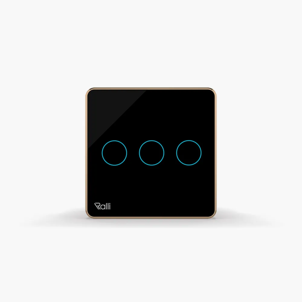 Công tắc cảm ứng thông minh bluetooth vuông 3 nút bấm