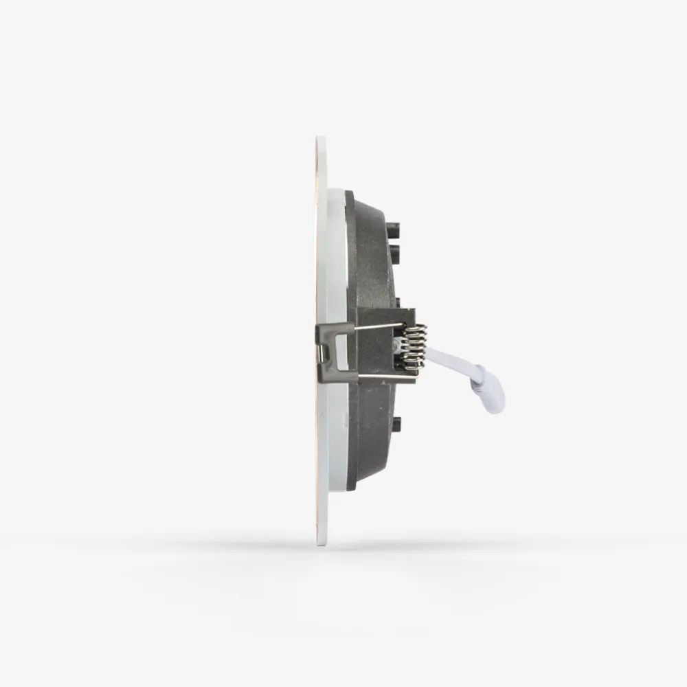 Đèn LED âm trần Downlight đổi màu AT10 viền vàng 110/10W thumb 4