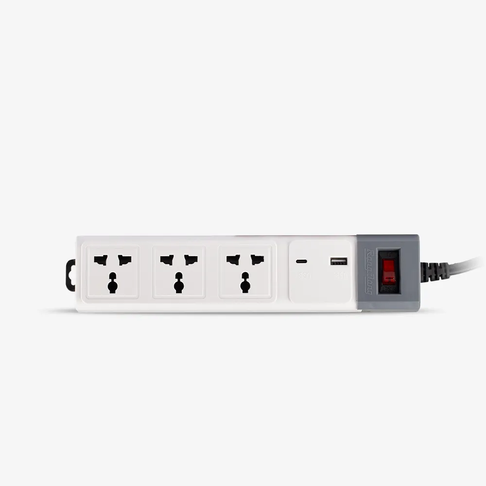 Ổ cắm điện kéo dài đa năng OC02 3m 3 ổ cắm tích hợp ổ type-C USB