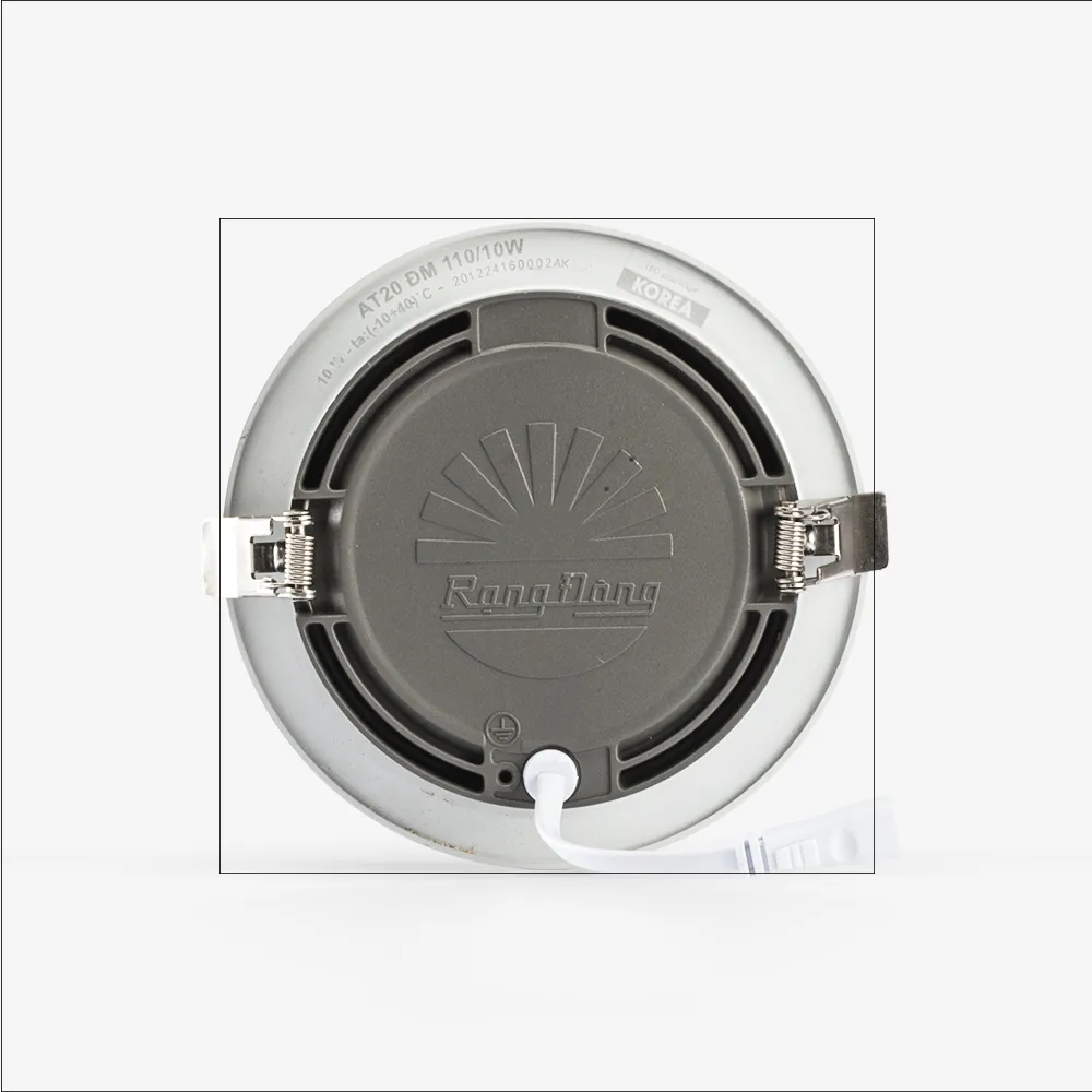 Đèn LED âm trần Downlight đổi màu AT20 viền vàng 110/10W thumb 3