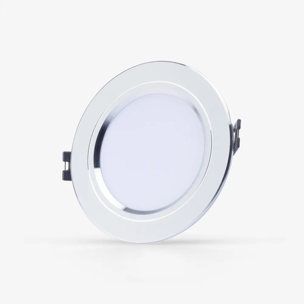 Đèn LED âm trần Downlight đổi màu AT10 viền vàng 90/8W thumb 3
