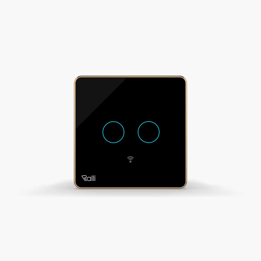 Công tắc cảm ứng thông minh wifi vuông 2 nút bấm