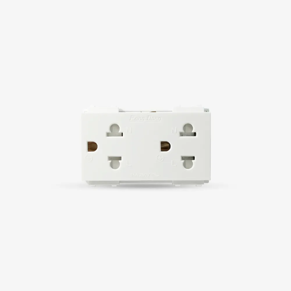 Hạt ổ cắm điện âm tường HOC03 2C/16A