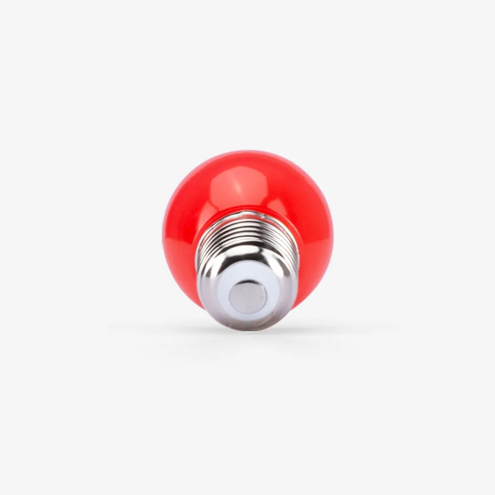 Bóng đèn LED bulb trang trí tròn A45 đỏ 1W thumb 3