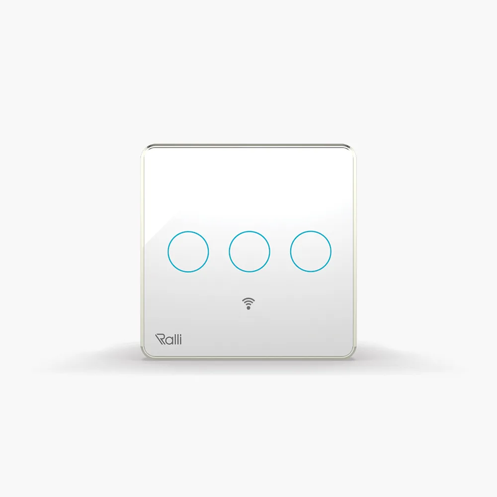 Công tắc cảm ứng thông minh wifi vuông 3 nút bấm thumb 1