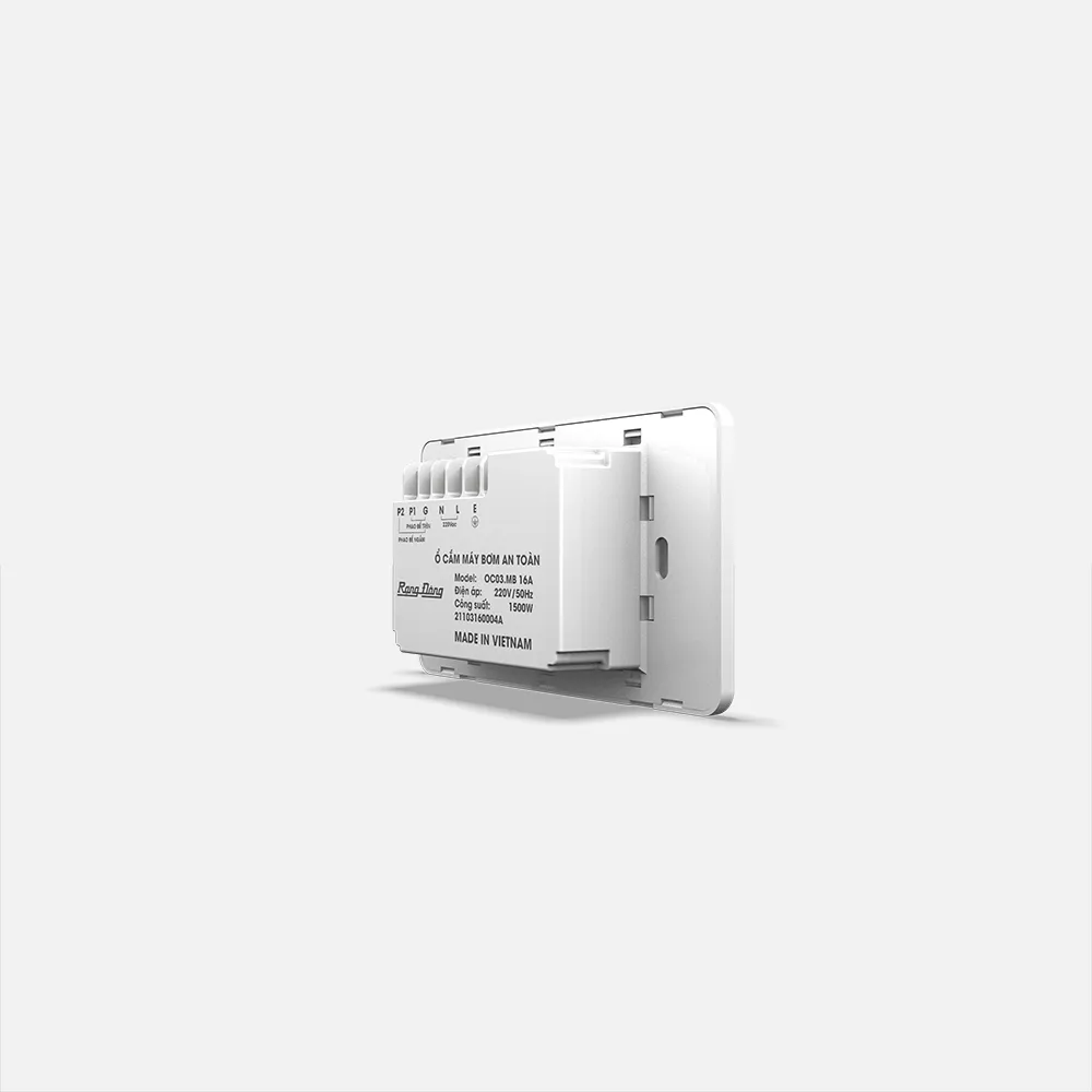 Ổ cắm máy bơm an toàn âm tường OC03.MB 16A thumb 2