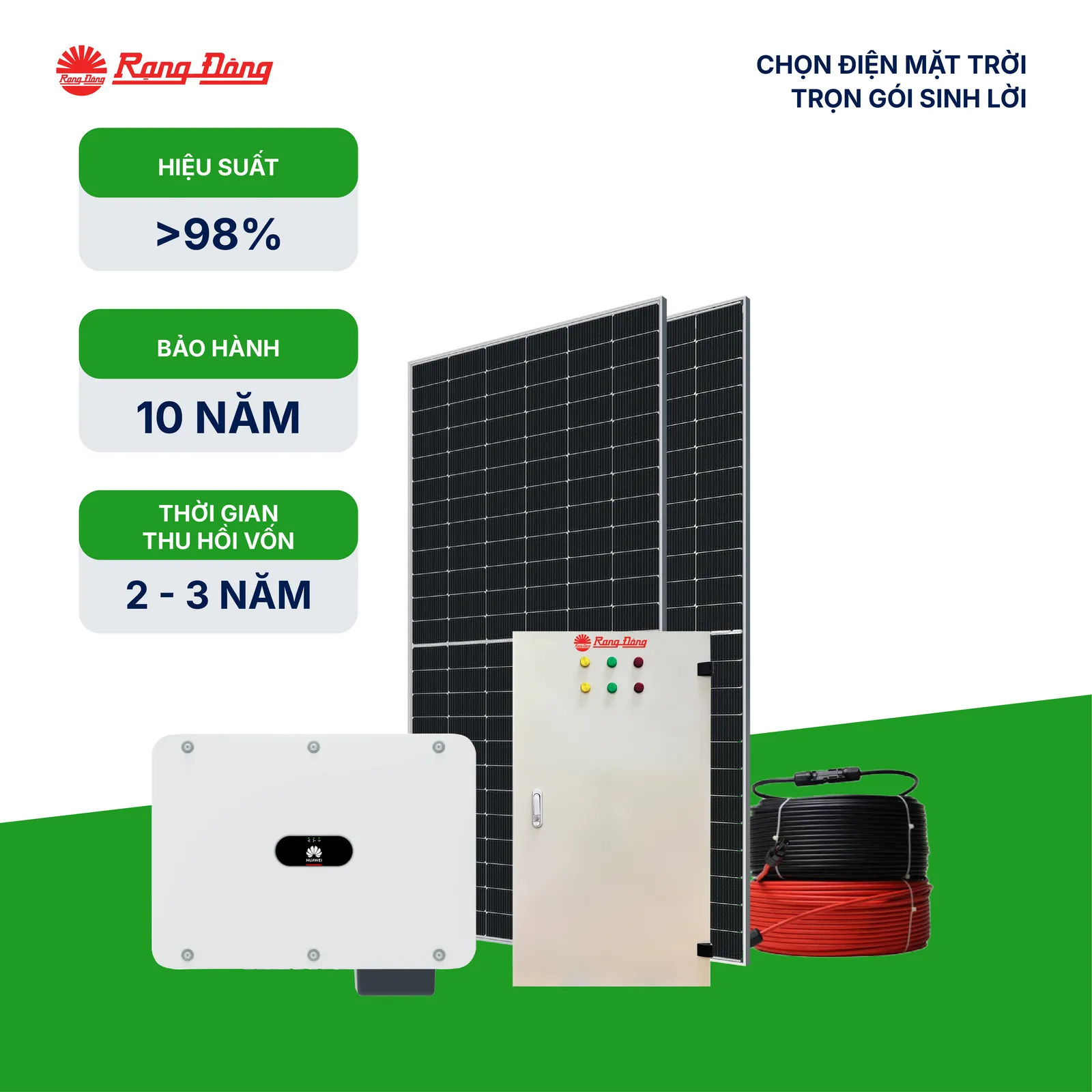 Hệ thống hoà lưới 3 pha 35kWp-H