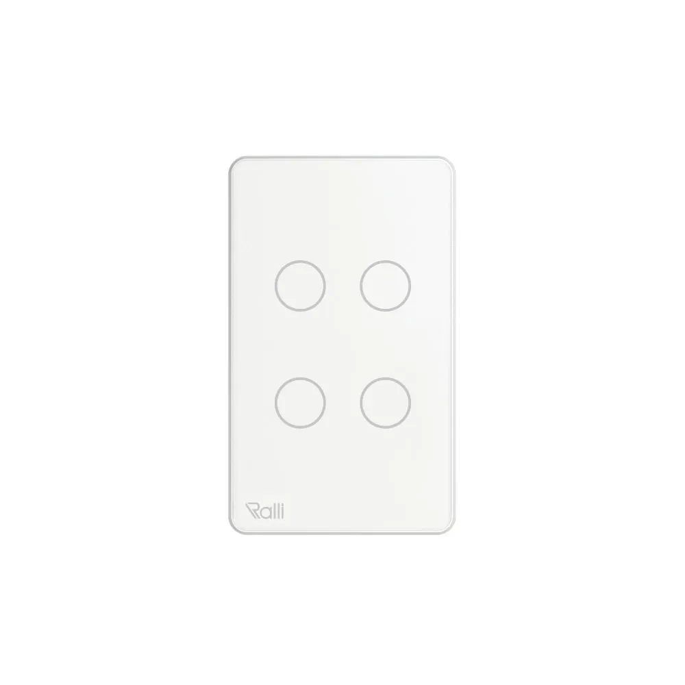 Công tắc cảm ứng thông minh bluetooth chữ nhật 4 nút bấm thumb 1