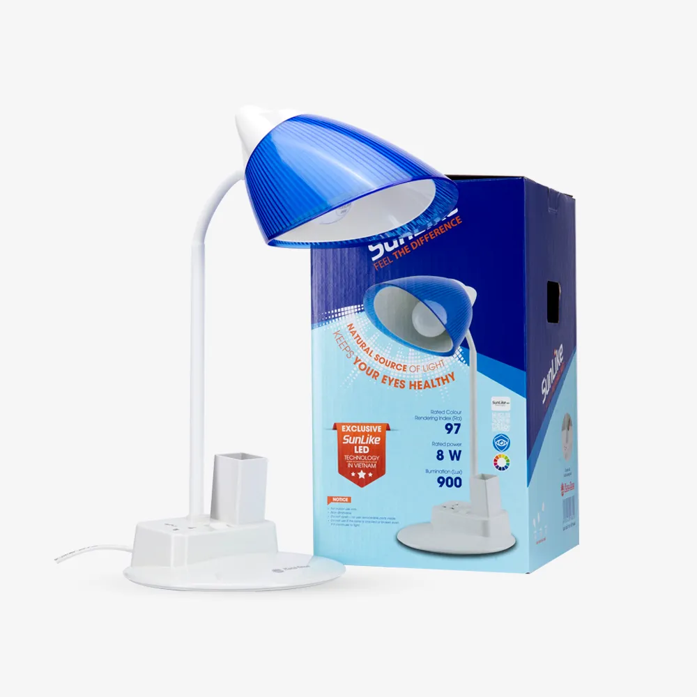 Đèn bàn bảo vệ thị lực RL40 8W tích hợp ổ cắm và ống bút thumb 1