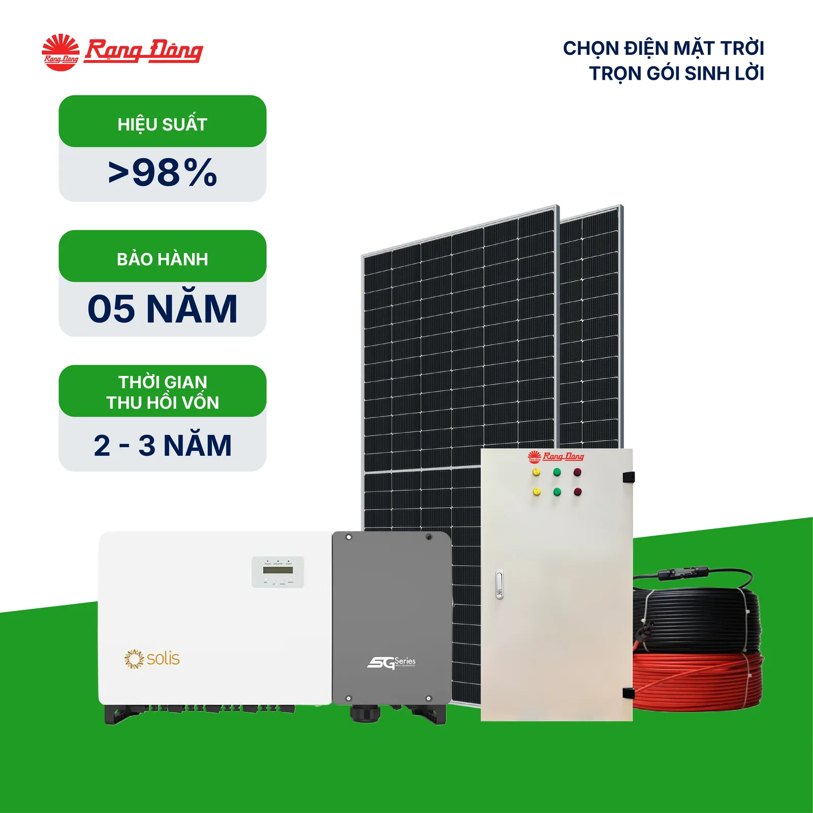 Hệ thống hoà lưới 3 pha 50kWp