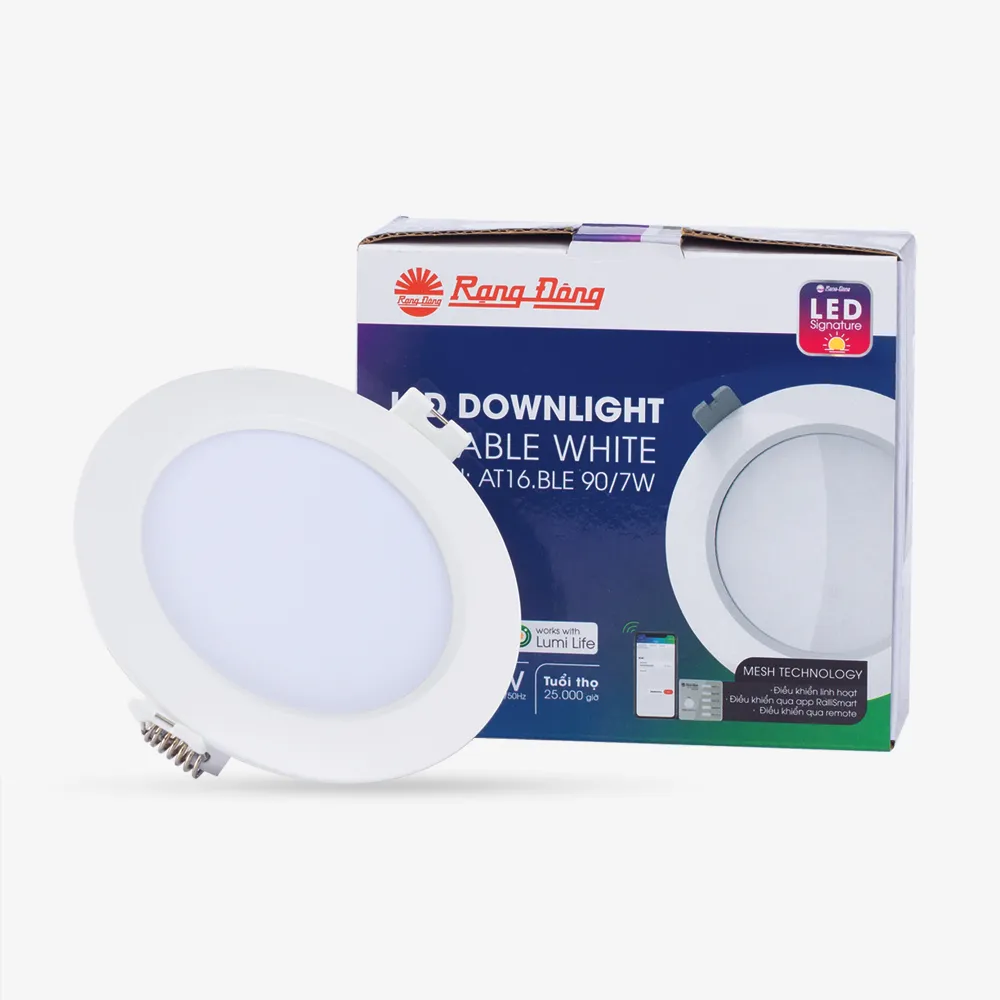 Đèn LED âm trần Downlight thông minh AT16 bluetooth 90/7W thumb 2