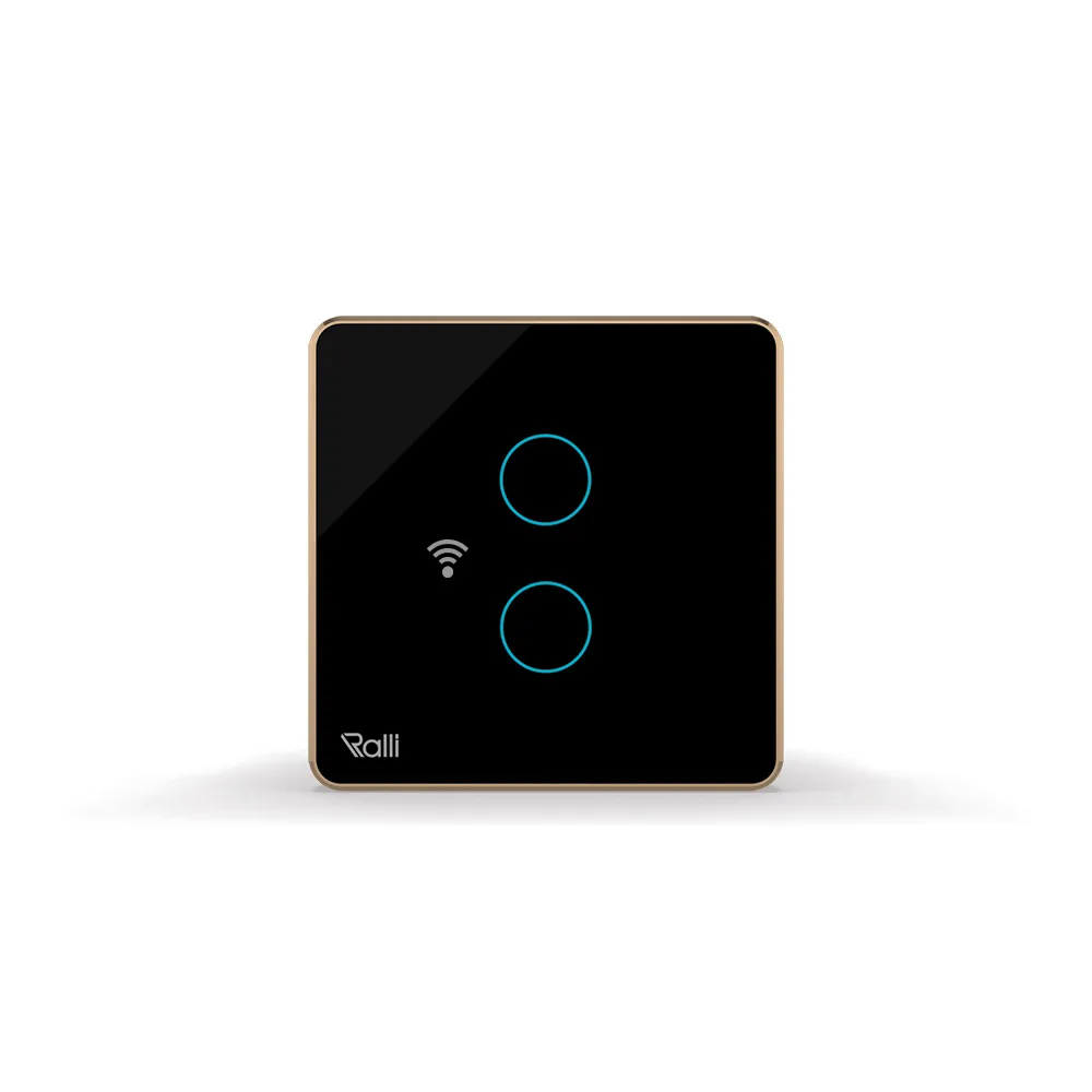 Công tắc cảm ứng thông minh wifi vuông 2 nút bấm