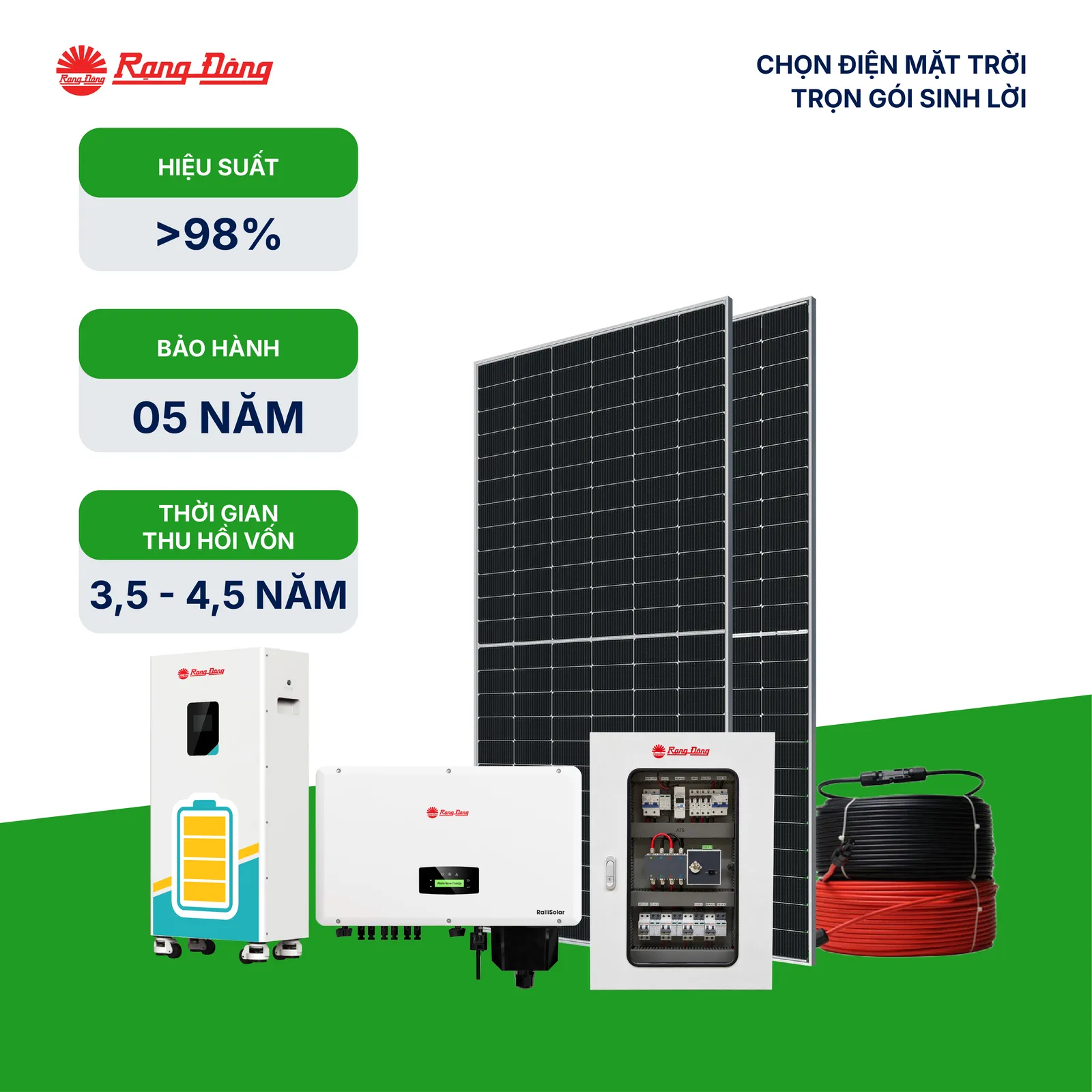 Hệ thống Hybrid 1 pha 16 kWp