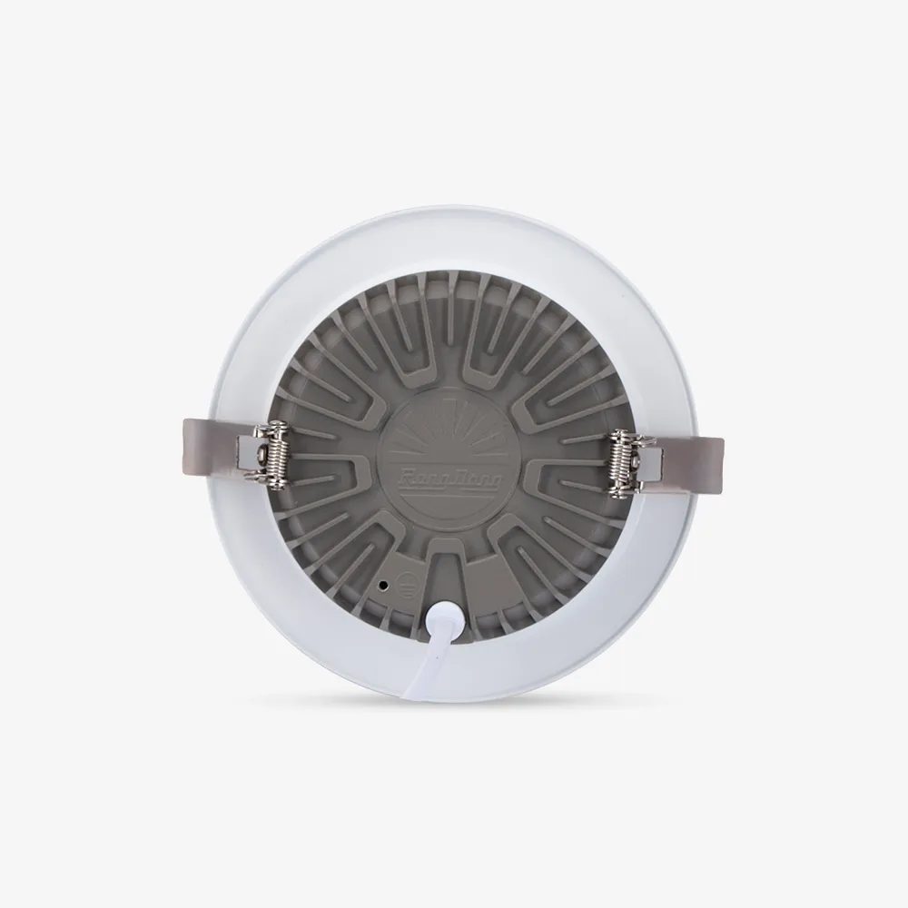Đèn LED âm trần Downlight đổi màu AT26 viền vàng 110/10W thumb 2